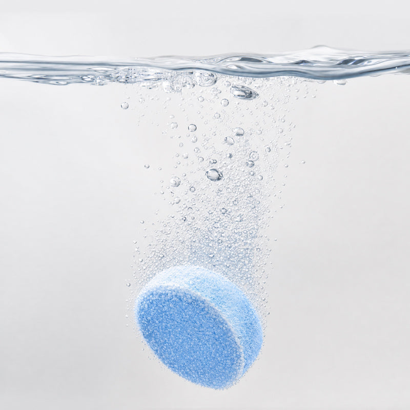 Pastilles effervescentes lave-glace - scène utilisation