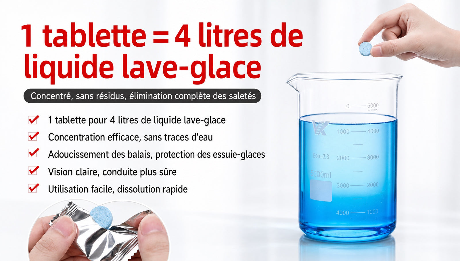 Pastilles effervescentes lave-glace - détail 2
