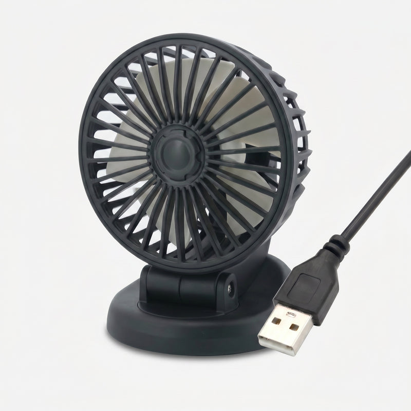 Ventilateur USB voiture silencieux refroidissement habitacle 360 - Produit une tete USB