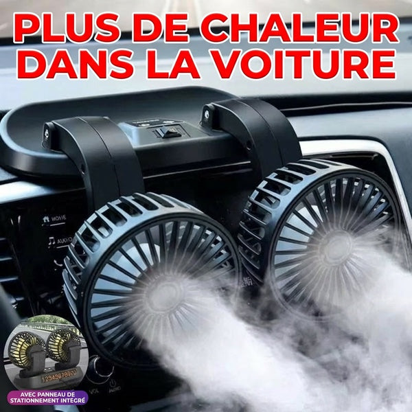 Ventilateur USB voiture silencieux refroidissement habitacle 360 - Plus de chaleur voiture