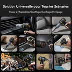 Aspirateur voiture sans fil souffle aspire 2 en 1 - Solution universelle scenarios