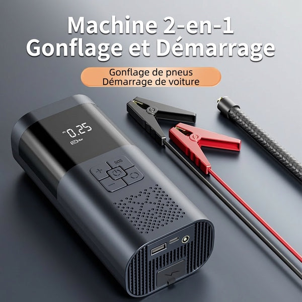 Pompe à pneus portable gonflage rapide
