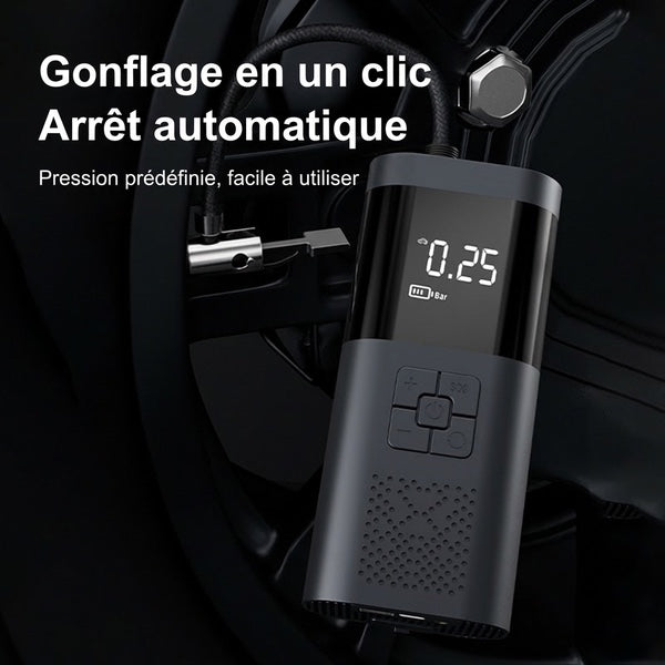 Pompe à pneus gonflage en un clic