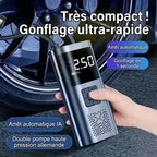 Pompe à pneus compacte format coffre voiture