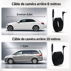 Dashcam ADAS streaming double caméra - câble caméra arrière