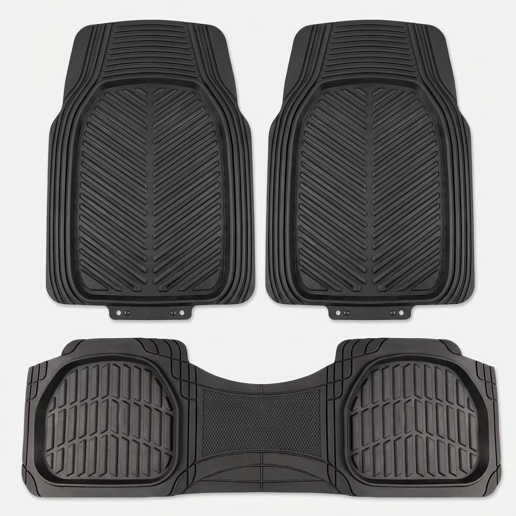 Kit voiture propre - tapis PVC, gel, brosse