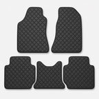 Tapis cuir 5 pièces - noir