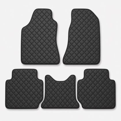 Tapis cuir 5 pièces - noir