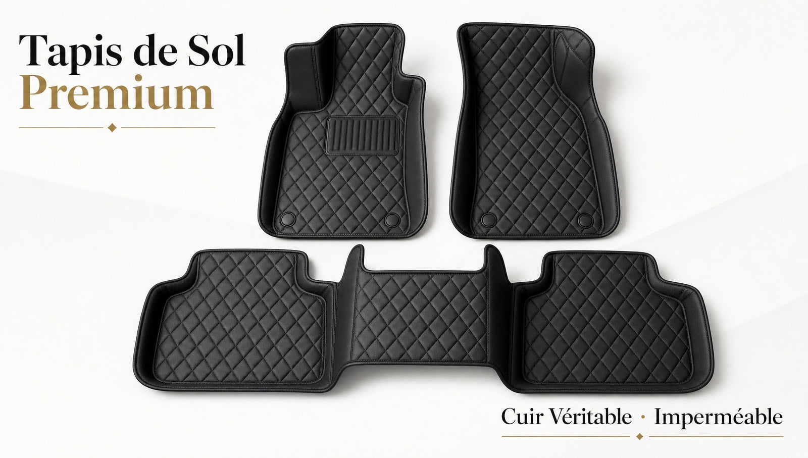 Tapis cuir 5 pièces - détail 1