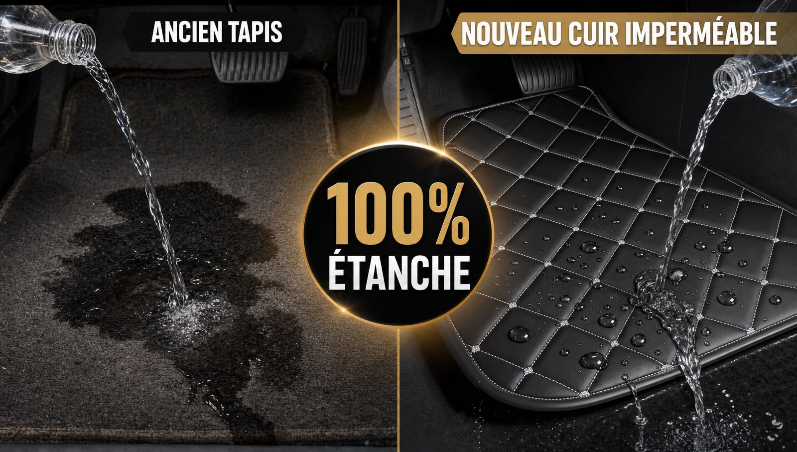Tapis cuir 5 pièces - détail 2