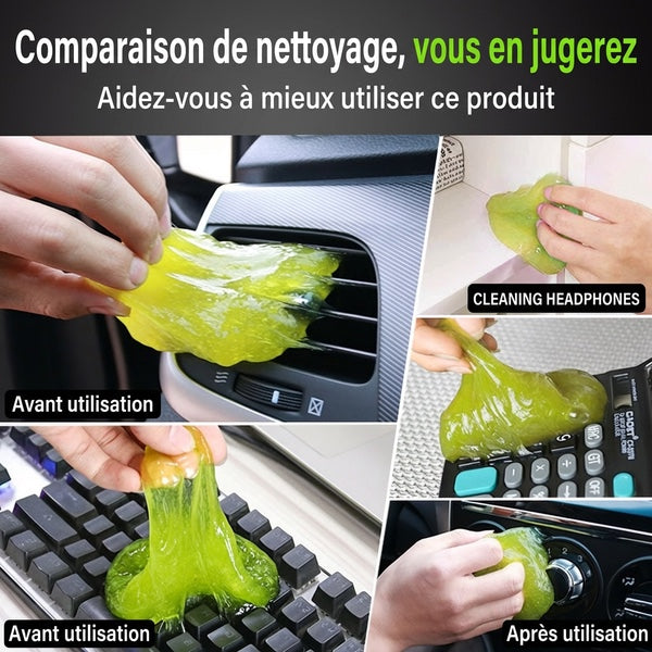 Gel nettoyant magique voiture - nettoyage clavier et recoins