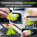 Gel nettoyant magique voiture - nettoyage clavier et recoins