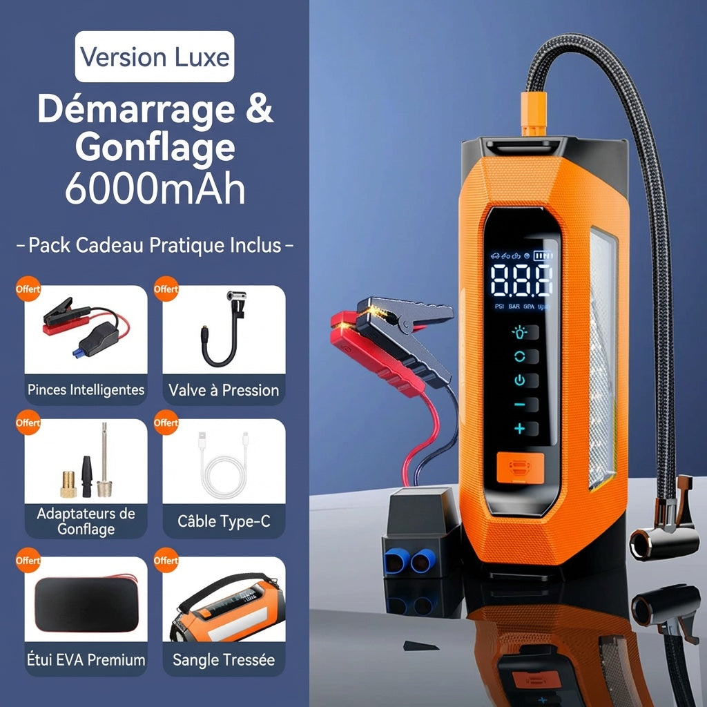 Booster démarreur 6 000 mAh