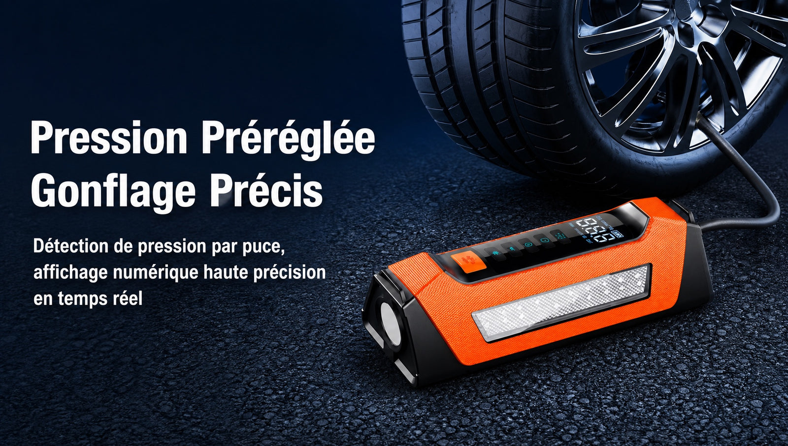 Gonflage précis pression prédéfinie