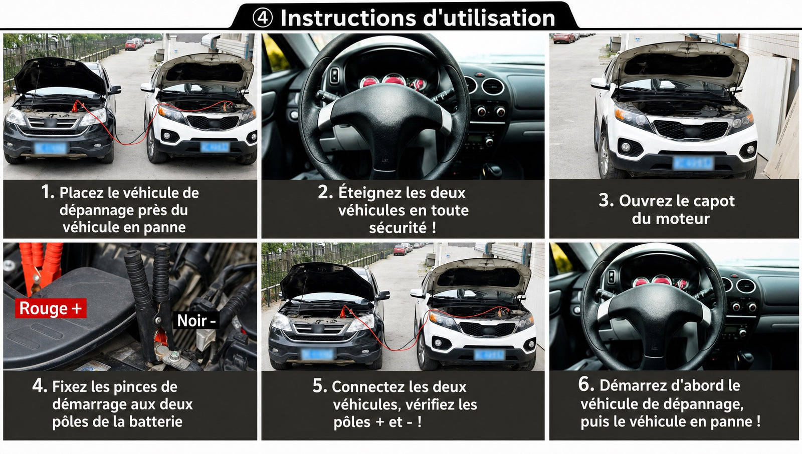 Câbles démarrage voiture - détail 10