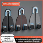 Crochets voiture pack 4 - plaque métallique renforcée