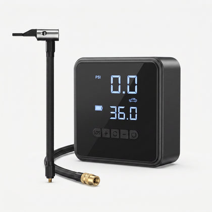 Compresseur air sans fil pneus gonfleur portable numerique - Produit vue principale