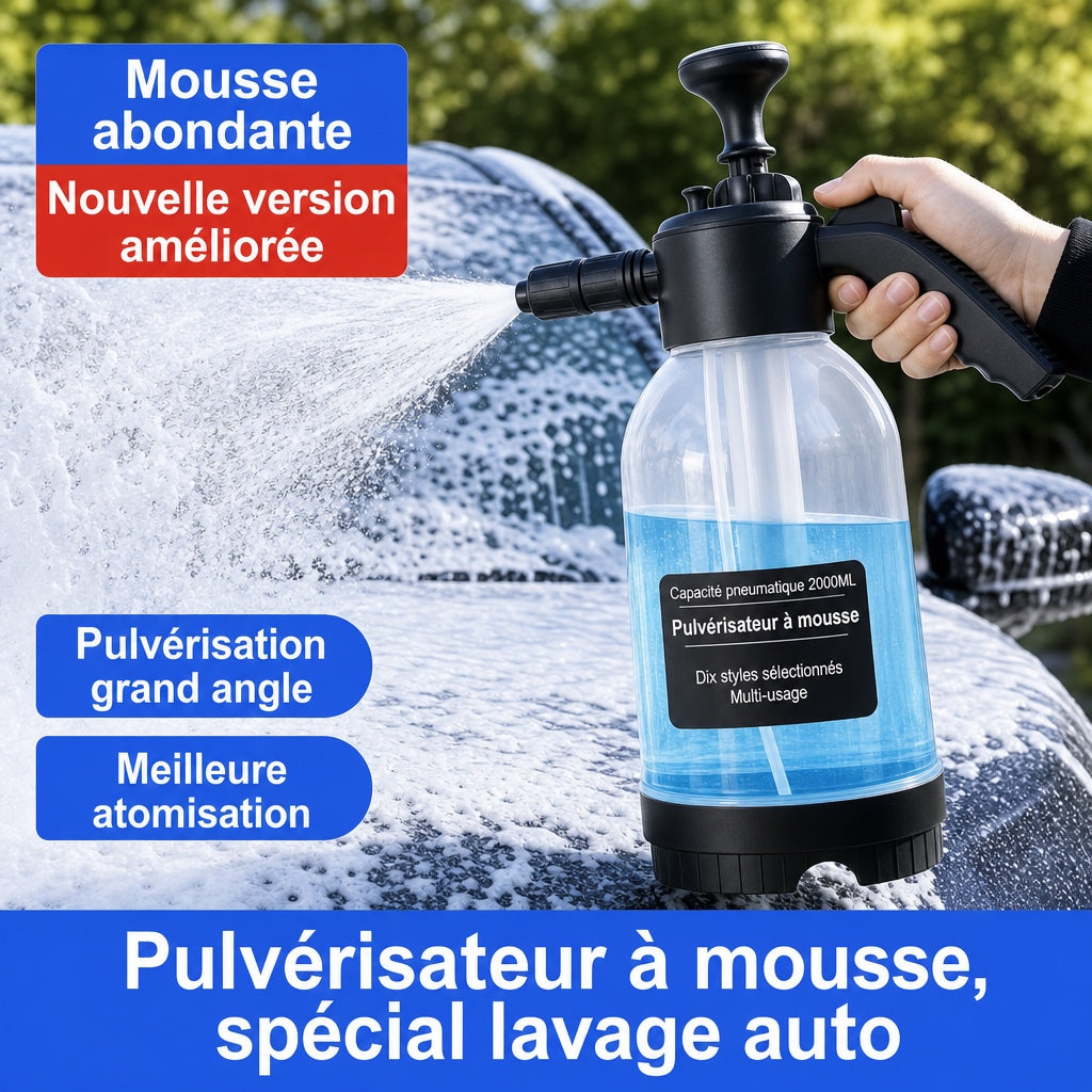 Pulverisateur mousse lavage voiture pression manuelle - Mousse lavage voiture