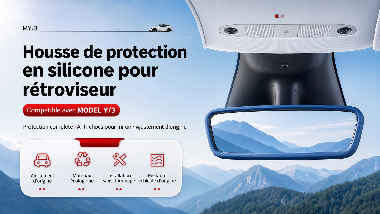 Détail housse rétroviseur