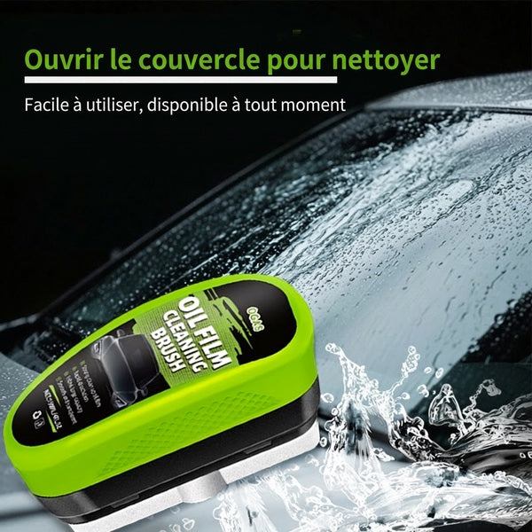 Brosse anti film gras pare brise OGAS - Ouverture couvercle nettoyage