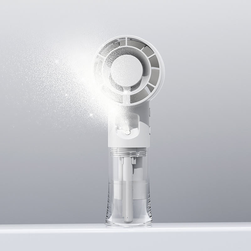 Mini ventilateur brumisateur pliable rechargeable - 4 vitesses - portable et de table - F1 - photo 2