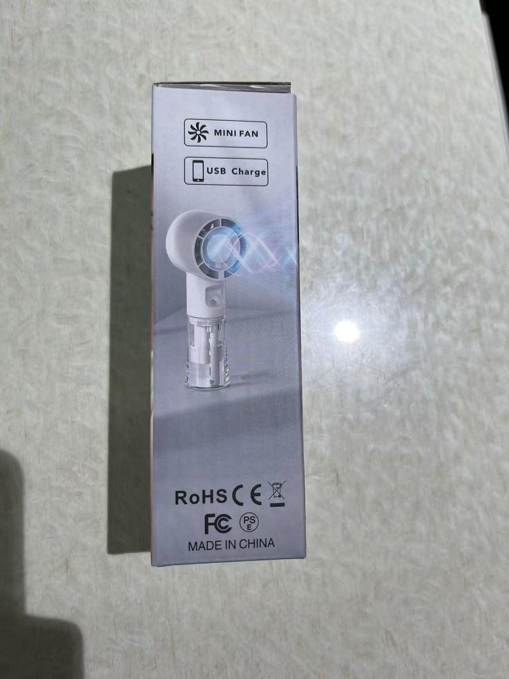 Mini ventilateur brumisateur pliable rechargeable - 4 vitesses - portable et de table - F1 - photo 9