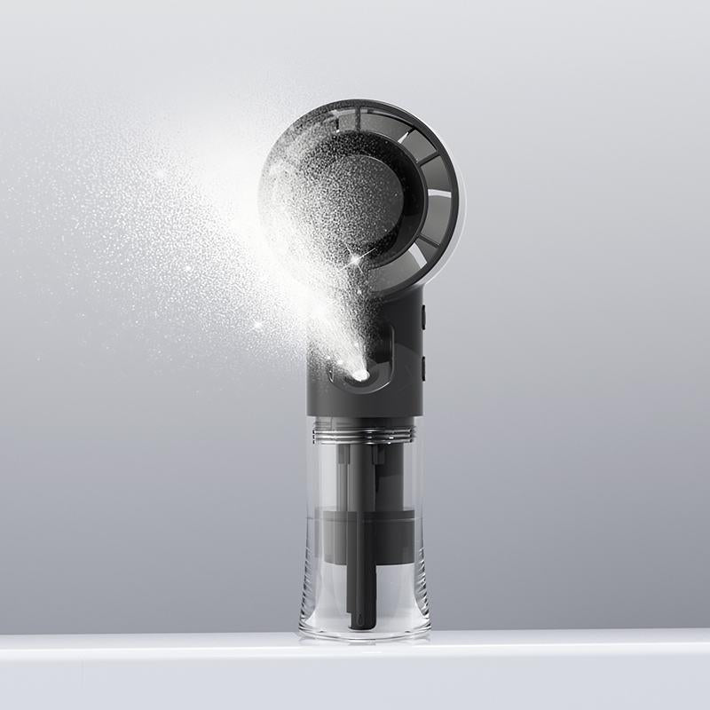 Mini ventilateur brumisateur pliable rechargeable - 4 vitesses - portable et de table - F1