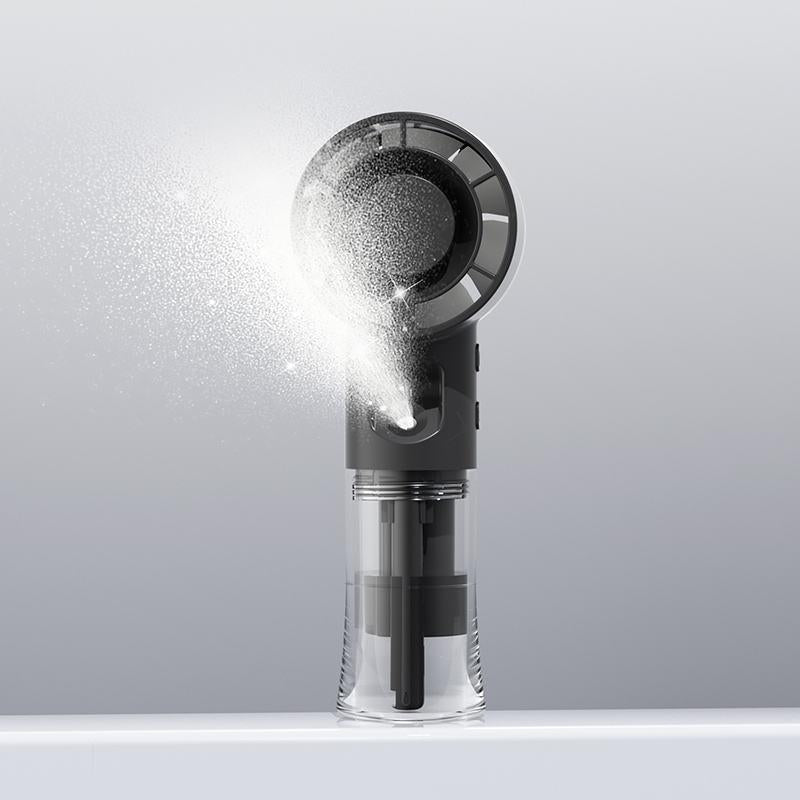Mini ventilateur brumisateur pliable rechargeable - 4 vitesses - portable et de table - F1 - image principale
