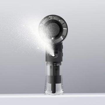 Mini ventilateur brumisateur pliable rechargeable - 4 vitesses - portable et de table - F1