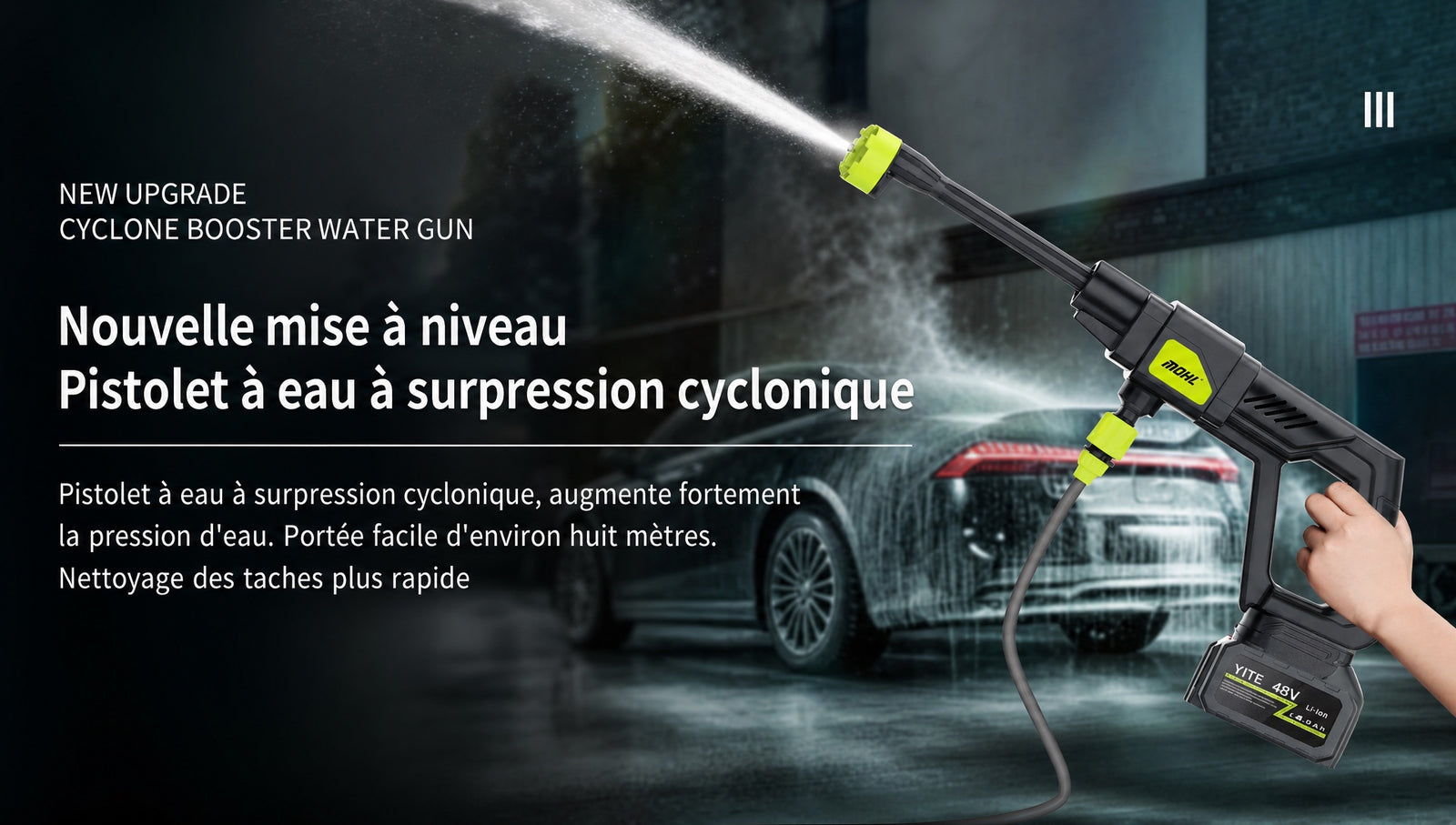Nettoyeur pression sans fil - pression d eau