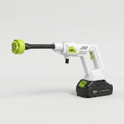 Nettoyeur pression sans fil blanc avec batterie 24V - vue principale