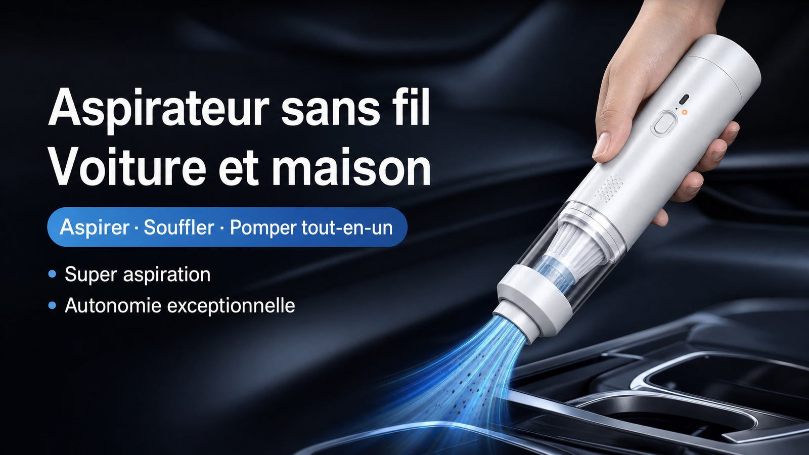 Aspirateur sans fil pour voiture et maison - details